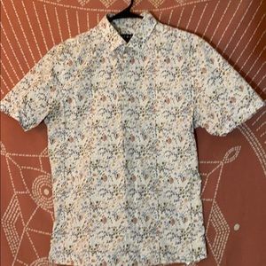 TOPMAN Muscle Fit Floral Shirt